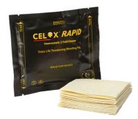 Celox Rapid Gauze 5ft Z-Fold Hemostat Förband 7,6cm x 1,5m