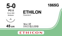 Ethilon Sutur 5-0 PC-3 45cm Svart / 12