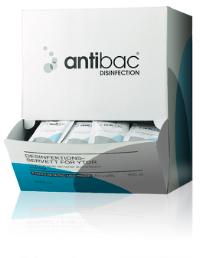 Desinfektionsservett Antibac för yta med tensider / 150