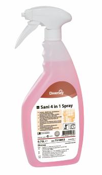 Sanitetsrengörningsmedel Sani 4 in 1 Spray 0,75L