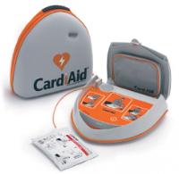 Defibrillator CardiAid med väska och väggfäste